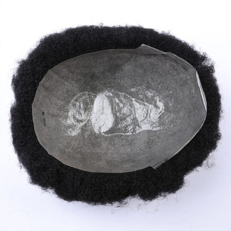 Afro curl SK skin #1 Men toupee (2)