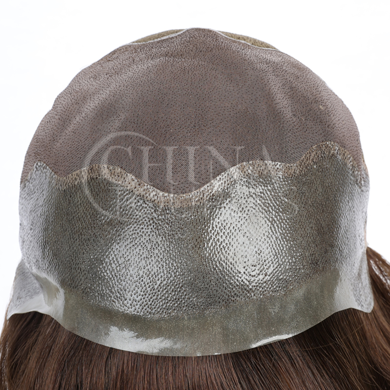 Top quality medical wig with PU around