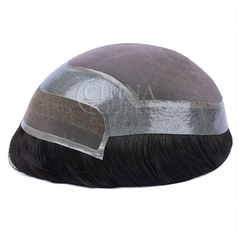 Durable mono toupee for men