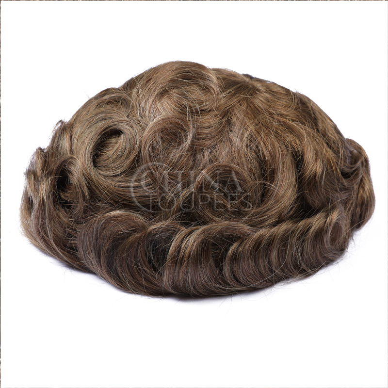 100% human hair men toupee