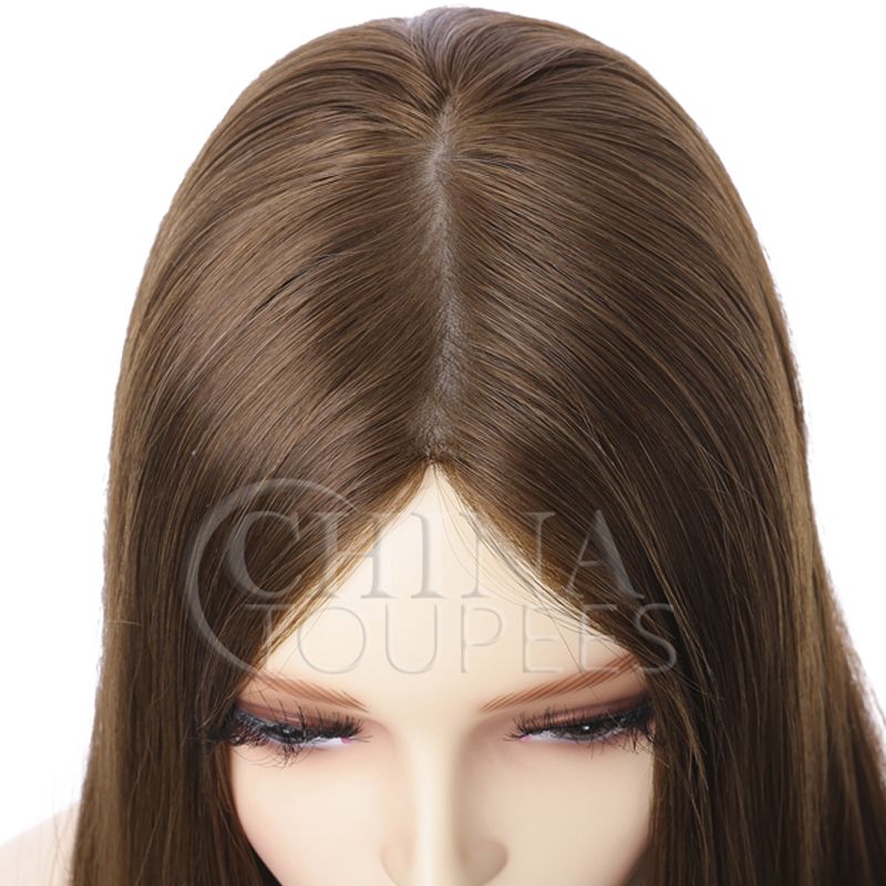 Natural parting Jewish wig for women